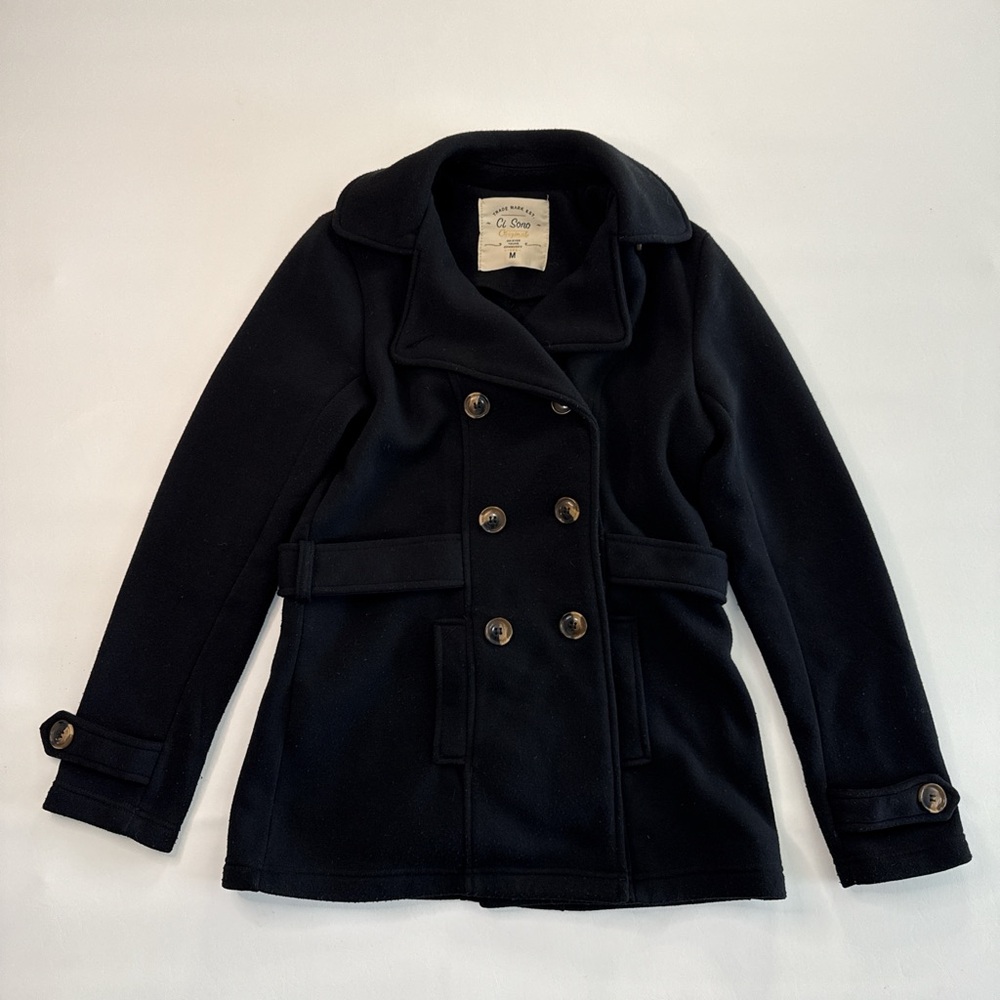 Ci Sono Black Peacoat